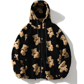 tuduoms Women's Girl Teddy Bear Coat Fluffy Fleece Cute